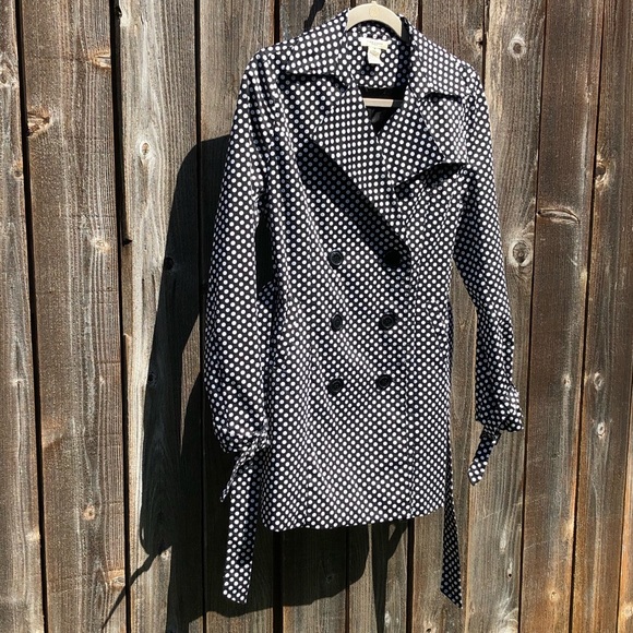 Vertigo Paris polka dot trench coat size medium - Picture 3 of 16